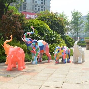彩繪大象雕塑廠(chǎng)家