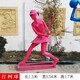 鐵藝運動主題人物雕塑圖