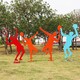 鐵藝運動主題人物雕塑圖