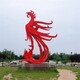 天津不锈钢凤凰雕塑厂家产品图