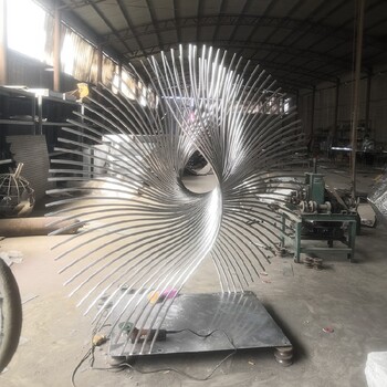 商場不銹鋼鳳尾雕塑制作安裝廠家