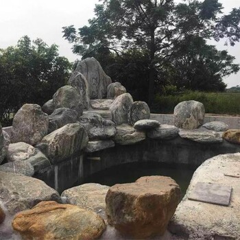 餐廳小型假山安裝假山造景工程承接