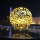 不銹鋼鏤空球雕塑定做圖