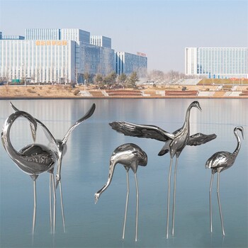 公園不銹鋼仙鶴雕塑價(jià)格