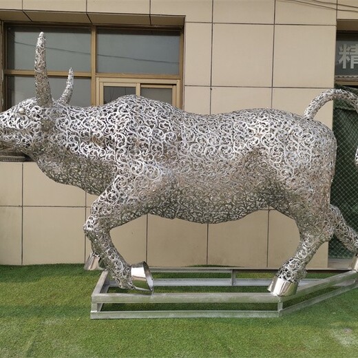 公園牛雕塑景觀小品