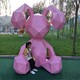 廣場兔子雕塑擺設(shè)圖