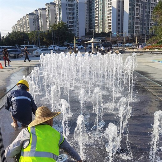 湘潭广场旱喷设备安装-喷泉工程