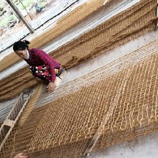 呼和浩特椰网厂家电话椰丝网高陡边坡植被防护椰网