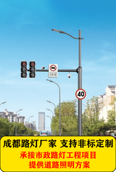成都綜合桿來圖加工四川路燈廠成都多功能路燈桿廠家