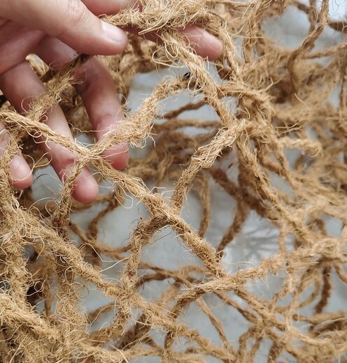 呼伦贝尔椰网生产厂家椰纤维网边坡冲刷治理椰网