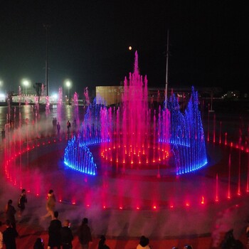 湖南衡阳广场旱喷设备安装水景喷泉设备制作