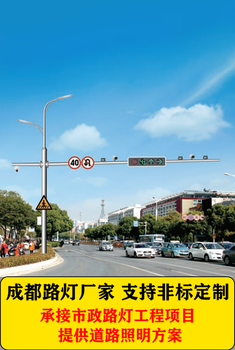 四川綜合桿生產(chǎn)廠家四川路燈燈具廠家成都多桿合一路燈桿廠家