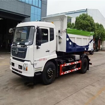 勾臂建筑垃圾車廠價3噸勾臂垃圾車