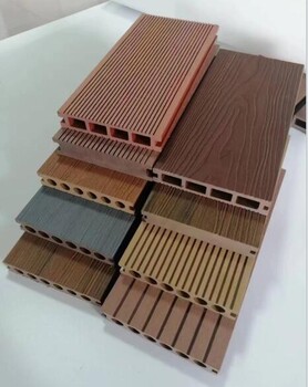 北京别墅地板塑木地板圆孔地板供应商木塑地板