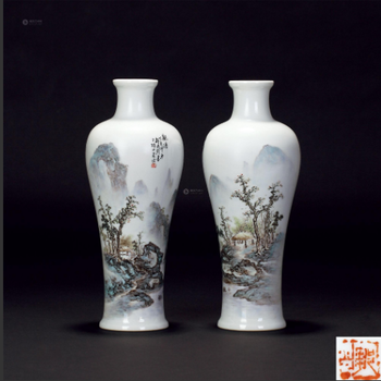 李鼎臣淺絳彩瓷器哪里可以鑒定
