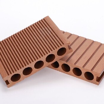 内蒙古木塑凉亭塑木地板圆孔地板生产厂家木塑地板