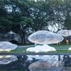 不銹鋼鏤空云朵雕塑圖