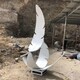 县生产不锈钢羽毛雕塑图