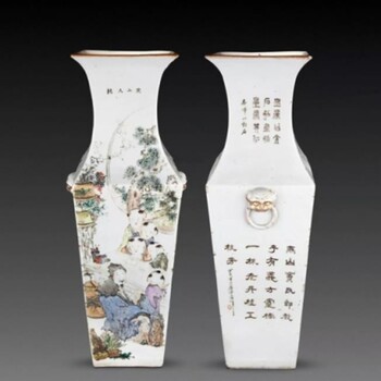 李鼎臣淺絳彩瓷器哪里可以鑒定