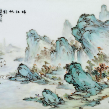 贵州汪野亭瓷板画拍卖成交价格