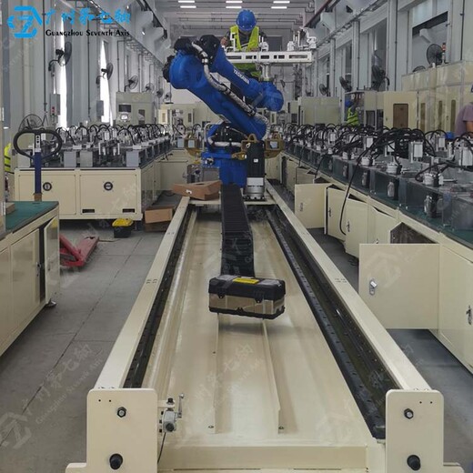 镇江生产机器人第七轴材质机器人行走轨道地轨