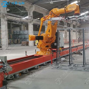 江北生产机器人地轨价格,工业机器人第七轴直线轨道