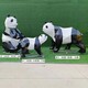 抽象熊猫雕塑图