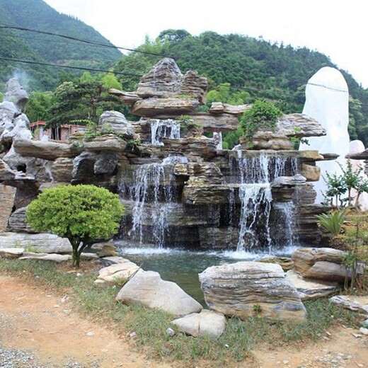 石家莊行唐公園天然石假山廠家上門安裝-假山施工隊(duì)