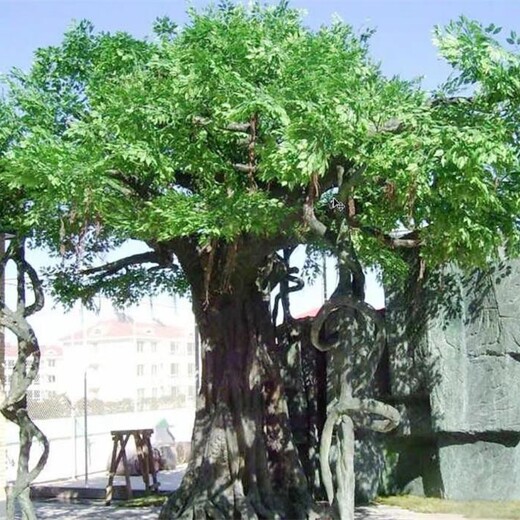 南開(kāi)廣場(chǎng)仿真樹(shù)人造仿真桃花樹(shù)-假山假樹(shù)生產(chǎn)廠家