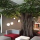 长治襄垣县生态园仿真树室内餐厅仿真树样例图