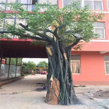 宣武水泥仿真假樹景觀造景現場施工