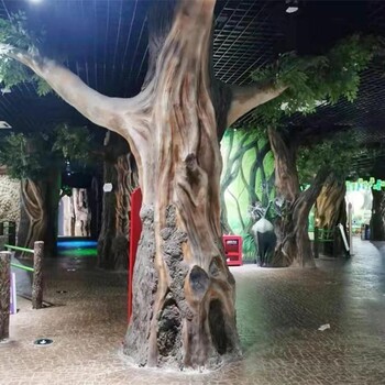 清河县旅游区仿真树室内餐厅仿真树施工