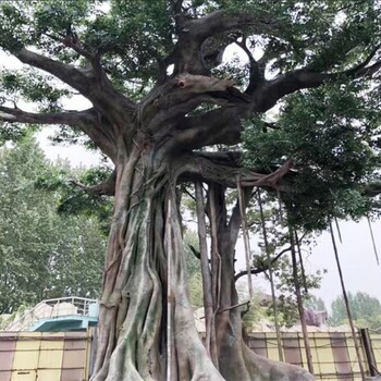 室内假树仿真树经验丰富水泥景观造景厂家