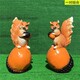 松鼠雕塑圖