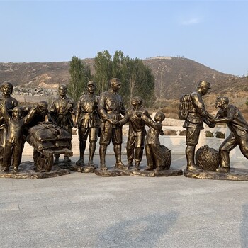 主題八路軍雕像造型