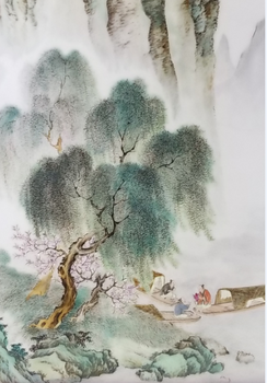 阿拉善盟張志湯瓷板畫一般值多少錢？