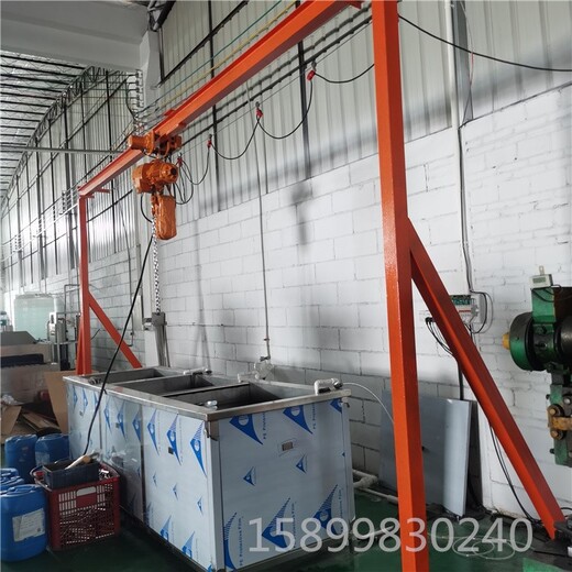上海多槽式超声波清洗机压铸铝脱脂钝化吊葫芦超声波清洗机