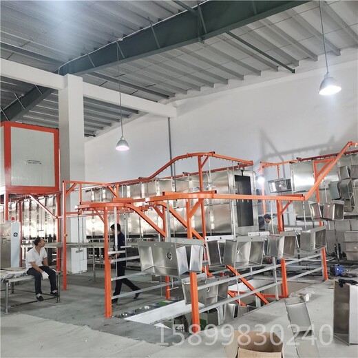 上海悬挂式超声波清洗机生产厂家烤箱钣金件除油陶化线