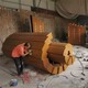 金屬竹簡雕塑擺設(shè)圖