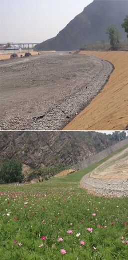 鄂尔多斯高速路边坡防护秸秆草毯保湿保温有利于草种发芽