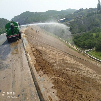 公路边坡绿化护坡植物纤维毯稻草降解后让草根吸收