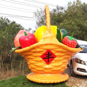 玻璃鋼水果蔬菜雕塑加工定制
