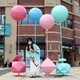 彩色气球雕塑，仿真气球雕塑定制厂家,热气球雕塑产品图