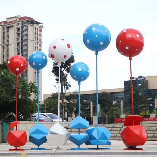 仿真彩绘气球雕塑生产厂家,热气球雕塑