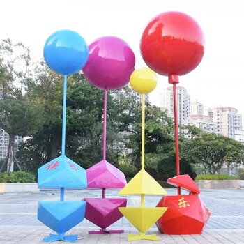 气球雕塑，不锈钢热气球雕塑加工厂家,热气球雕塑