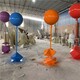 彩色气球雕塑图