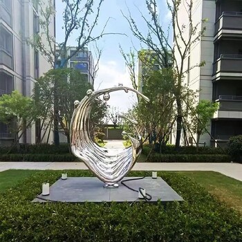 金屬不銹鋼浪花雕塑造型