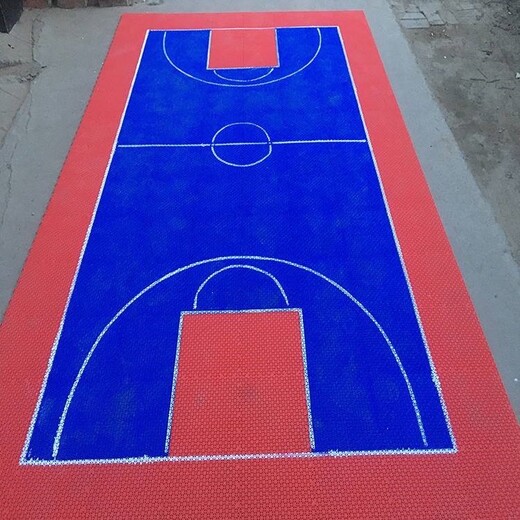 篮球场卡扣拼装运动地板邯郸羽毛球场悬浮拼装地板