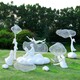玻璃钢抽象云朵雕塑图