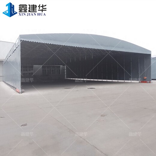 工厂移动仓库篷工厂悬空伸缩雨棚尺寸根据场地需求定制